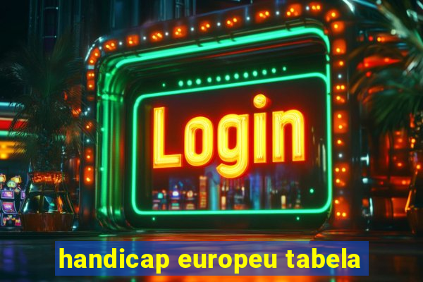 handicap europeu tabela